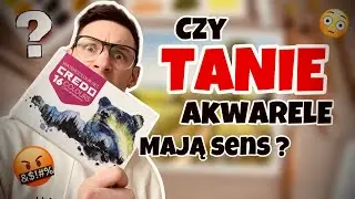 TANIE AKWARELE NA TANIM PAPIERZE 🤯😧