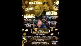 Family Billiards Tuesday 9B Chip Tournament - Featuring Shane Van Boening & Nick De Leon