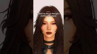 Watch my sim go through a zombie apocalypse 🧟&zwj;♀️ #sims4 #thesims4 #thesims #sims4cc #shorts