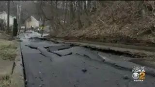 Massive Water Main Break Buckles Road, Shuts Down Traffic In Arlington