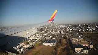 Approach and Landing in Boston, Massachusetts, USA