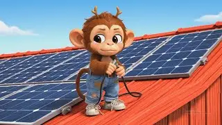 Figo's Adventure, Episode 28, How Figo Builds a Solar Powered Farm! 🚜 Solar Energy for Kids