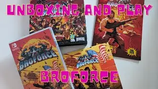 BROFORCE DELUXE EDITION (SWITCH) UNBOXING AND PLAY