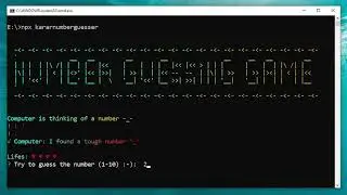 Number Guesser App | Console App | Node.js | TypeScript
