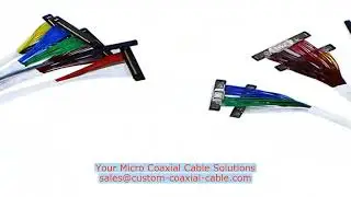 low density ptfe micro coaxial cable for ar vr devices ETFE I-PEX micro-coax harness Made-to-Order C