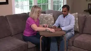 TableMate II Deluxe Multipurpose Adjustable Folding Table on QVC