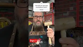 Part 1 - How to remove a stuck mouthpiece #banddirector #trumpet #instrumentrepair