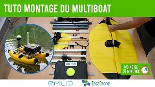 Montage du Multiboat en moins de 10min - drone marin de bathym&eacute;trie - Escadrone