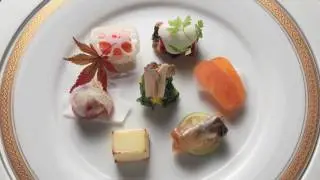道場六三郎［ろくさん亭］できたてのからすみ・すっぽんのお椀・鴨の黒酢餡など