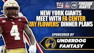 Giants meet with free agent center | Zay Flowers' dinner plans | Giant sign depth WR