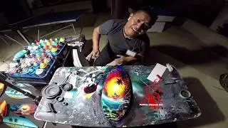 Surfboard Spray Painting