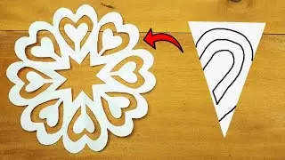 DIY Christmas decoration ideas / Paper Snowflake / Easy 3D Snowflake #christmas #diy #papercrafts