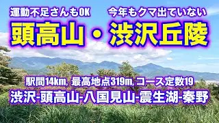 丹沢を眺めながら丘陵部を散歩