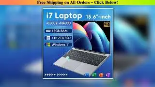 Windows 11 Pro Intel Core i7 8500Y N4000 Fingerprint Unlock Notebook Computer 15.6 Inch 16GB RAM