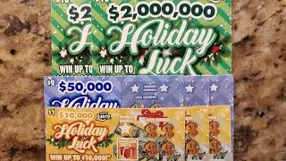 NEW HOLIDAY LUCK TICKETS A COUPLE OF WINNERS AND A DOUBLE UP 💥💥