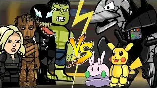 MARVEL vs POKEMON (Scribblenauts Battle)