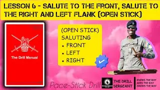 Pace Stick - (OPEN STICK) Saluting | The Drill Sergeant