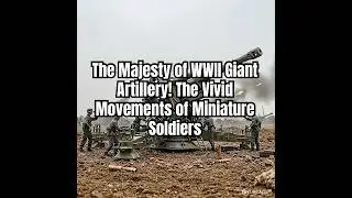 The Majesty of WWII Giant Artillery! The Vivid Movements of Miniature Soldiers