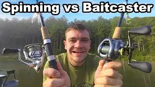 Baitcaster Vs Spinning Reel For Bass Fishing!