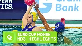 HIGHLIGHTS | Teams Edge Closer to the Quarter Finals | Water Polo Euro Cup Women MD3