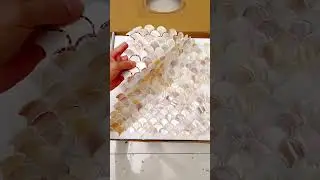Beige Mother of Pearl Fish Scale Mosaic Tiles | Elegant Wall & Backsplash Design