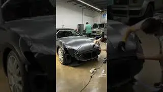 Maserati getting wrapped. #carwrap #vinylwrap #maserati #detailing