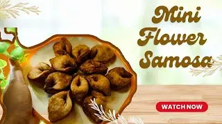 Mini Flower Samosa Recipe 😋🌸 | Crispy & Easy Snack | Party Special💗💫