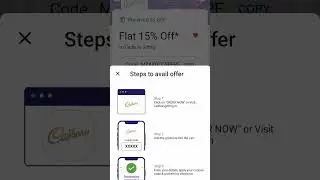 Cadbury happy diwali flat 15% off* code here | #shorts