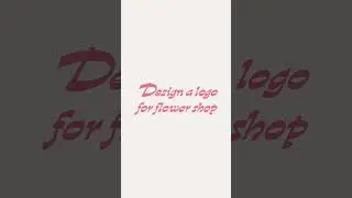 Design a logo for flower shop🌸  #adobeillustrator #graphicdesign #logodesign