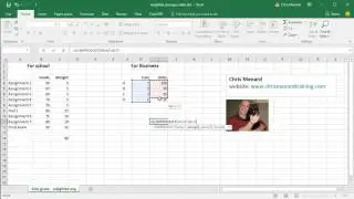 How to calculate the weighted average in Excel by Chris Menard