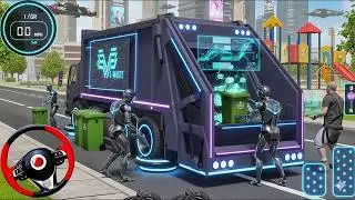 Real City Garbage Truck Simulator 3D | Trash Collector Driving Game 🧼😷 Android Gameplay