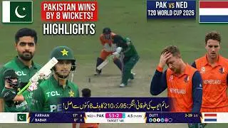 Pakistan Vs Netherlands Match Highlights | Shaheen | Saim Ayub Sixes | T20 World Cup 2026
