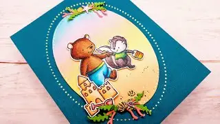 Hello Bluebird Summer Challenge | Hot Foil Framed Scene