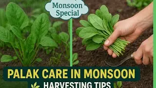 Monsoon Mein Palak Ki Care & Harvesting Tips | Grow Healthy Spinach at Home