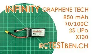Infinity Graphene Tech 2S 850mAh 70C/100C LiPo Battery Testing - RCTESTBEN.CH