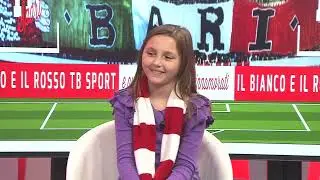 Il Bari perde e le lacrime della bimba fanno il giro del web, la piccola Albachiara al Tb Sport