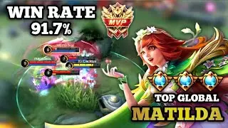 KING MATHILDA SUPER TANK BUILD 100% | TOP 1 GLOBAL MATHILDA Gameplay - Mobile Legends