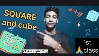 (Square and cube) ||full explanation || first educational video on youtube|| please subscribe 🙏#new 