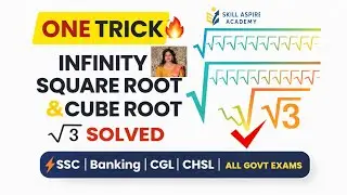 One Trick to Solve Any Infinity Square Root & Cube Root🔥SSCBankingCGLCHSL#trending#youtubevideo 