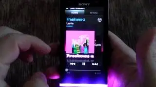 Sony Xperia U music player preview equalizer LED
