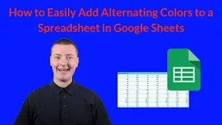 How to Easily Add Alternating Colors to a Spreadsheet in Google Sheets