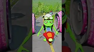 Skibidi Toilets & Speakermans Going to Huge Bollard Barbie Crash in BeamNG.drive