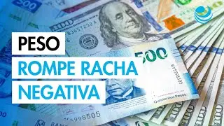Peso se fortalece frente al d&oacute;lar tras dos semanas a la baja