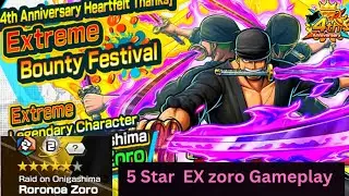 5 ⭐ Boost 2 EX ZORO (Most Tanki) Gameplay | One piece Bounty Rush