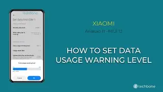 How to Set Data usage warning level - Xiaomi [Android 11 - MIUI 12]