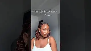 5 simple Ways to Style Short knotless Braids  💁🏽&zwj;♀️✨ #shorts  #youtubeshorts  #braidstyles