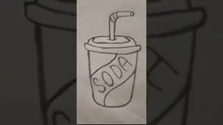 soda🥤 drawing and sketch #shorts #ytshorts #drawing #sketches #reels #kids #soda