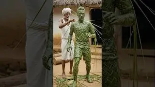 Neymar - A football legend made from coconut leaves #coconutleafweavingart #neymar #intangibleherit