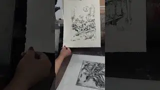 Dry point printing  #printmaking #artartist #art #artprinting #ink #print #visualart #etching