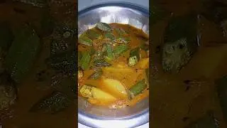Okra and Potato Recipe #shorts